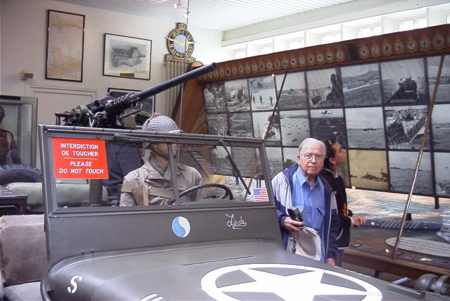 Francis with a jeep