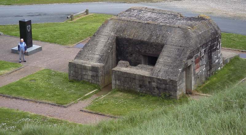 Francis with a bunker