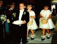 Ringbearer Jack Christensen, Flower Girls Marti Schmitt and Tia Blagojevic