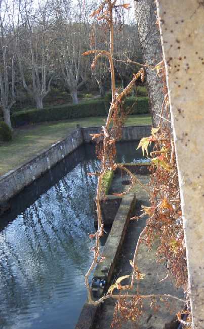 Bathroom view of our moat