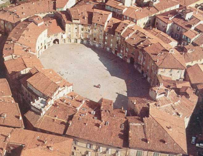 aerial view of the amphitheater